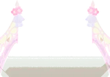 アイアンの白い柵・手前