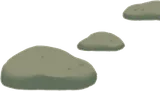 足場になりそうな石・昼