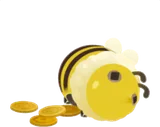 ミツバチの貯金箱