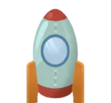 おもちゃの宇宙ロケット