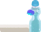 モモスのマスコット付きラムネ