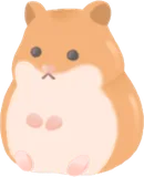 ゴールデンハムスターの置物