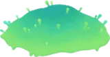 鮮やかな草の丘