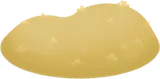 黄色に色づく小さい山