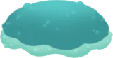 二層になった草の丘