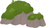 苔むした庭石