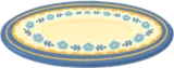 水色の花のお皿