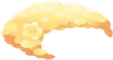 三日月型に集められた花びら