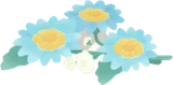 採集した水色のお花