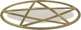鈍い金色のペンタグラム