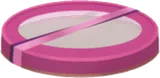 ピンク色のリボン付きの蓋