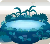 蛍池の島・青