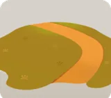 小径がある秋の原っぱ