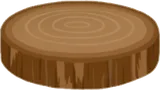 丸太の台座