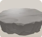 ナチュラルなロックテーブル