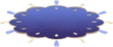 タッセル付きの大きな絨毯