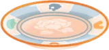 牡丹とリヴリーの絵付皿
