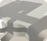 白さが際立つクロス掛けデスク