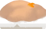 灰の山でできた台地