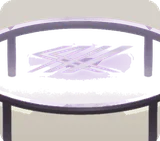 ロゴ入りガラステーブル