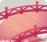 花火を眺める太鼓橋