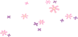 散らばった小花
