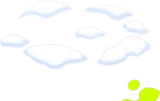 積もった雪