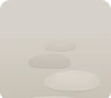 白い飛び石
