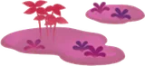 ピンクの液体