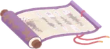 妙薬について記された巻物
