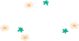 散らばった苺の花とへタ
