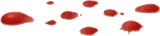 落ちた赤い蝋