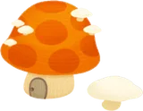 キノコの森のおうちの木