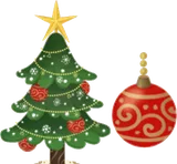 アットホームクリスマスの木