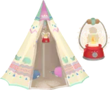 キャンピングテントの木