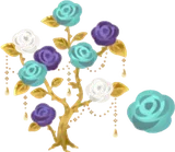 金色の薔薇の木