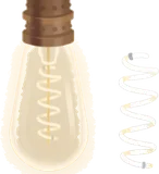 ヴィンテージな電球の木
