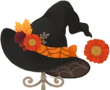 フラワーハロウィンハットの木