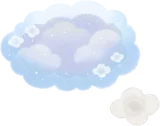 フワフワな花の雲の木