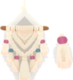 マクラメ編みタペストリーの木