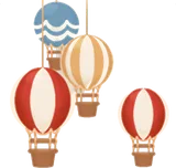 気球モビールの木