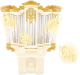大きなパイプオルガンの木