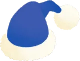 サンタ帽・ブルー
