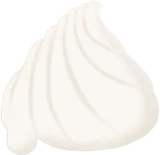 白い生クリーム帽