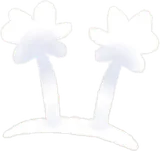 短めの触角・白