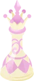アシンメトリーなクイーン・白