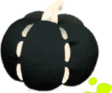黒い手作りのかぼちゃ飾り