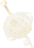 毛糸玉・白