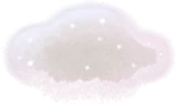 頭の上のふわふわ雲