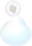 へんてこな形の泡